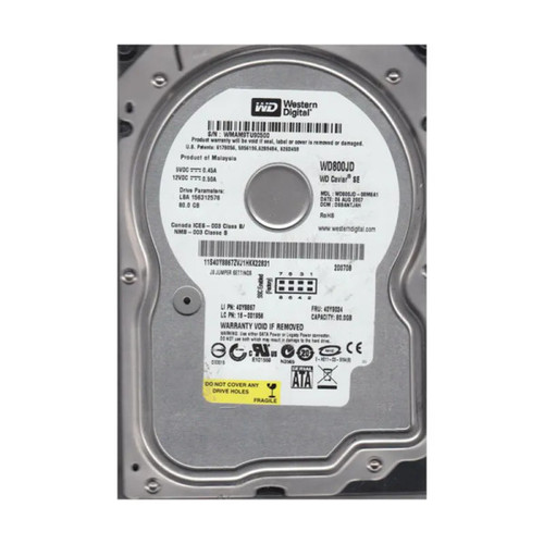 WD800JD-08MSA1 - Western Digital Caviar SE 80GB 7200RPM SATA 1.5Gb/s 8MB Cache 3.5-Inch Hard Drive