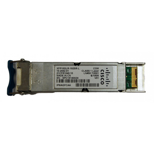 10-2542-01 - Cisco 10Gbps OC-192/STM-64 SR-1 10GBase-LR/LW Single-mode Fiber 10km 1310nm Duplex LC Connector XFP Transceiver Module