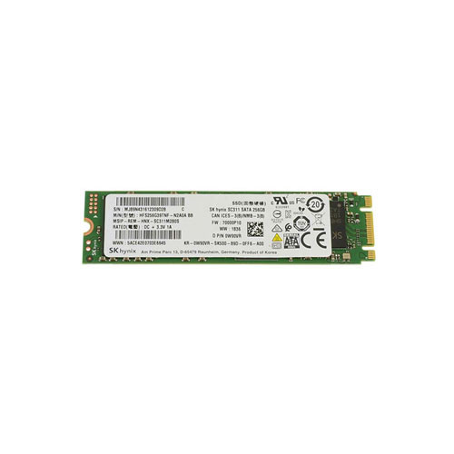W90VR - Dell 256GB Multi-Level Cell SATA 6Gb/s M.2 2280 Solid State Drive