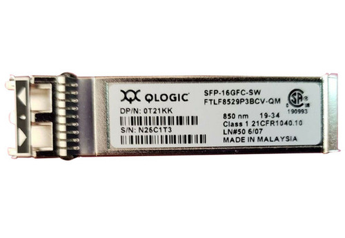 T21KK - Dell Qlogic 16Gb/s 850nm SFP+ Transceiver Module