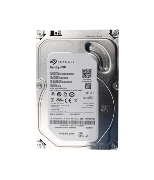 00PC552 - Lenovo 2TB 7200RPM SATA 6Gb/s 64MB Cache 3.5-Inch Hard Drive