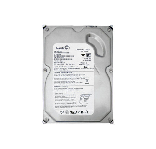 ST3808110AS - Seagate BarraCuda 7200.9 Series 80GB 7200RPM SATA 3Gb/s 8MB Cache 512 3.5-Inch Hard Drive