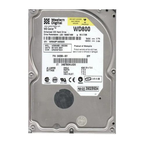 WD800BB-60CCB0 - Western Digital Caviar 80GB 7200RPM EIDE 2MB Cache 3.5-Inch Hard Drive