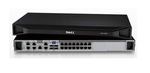 0H41R2 - Dell 16-Port RJ-45 Remote KVM Console Switch with 2 GE Ports 4 USB 2.0 2 PDU 1 VGA for Rack Management