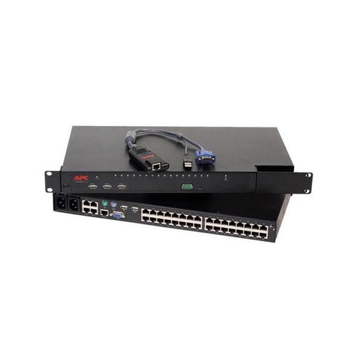 0598DF - Dell 16-Port RJ-45 Remote KVM Console Switch 1U Rack-Mountable with USB 2.0 and FE Port for Server Management