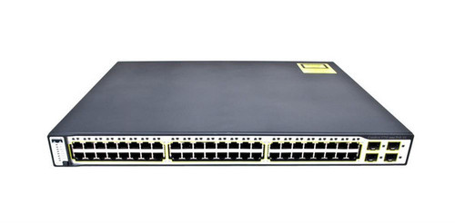 WS-C3750-48PS-S= - Cisco Catalyst 3750 48-Ports 10/100 RJ-45 POE Managebale Layer3 Rack-mountable 1U Stackable Ethernet