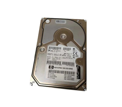 P2472A - HP 9.1GB 10000RPM Ultra-160 SCSI Hot-Pluggable LVD 80-Pin 3.5-Inch Hard Drive