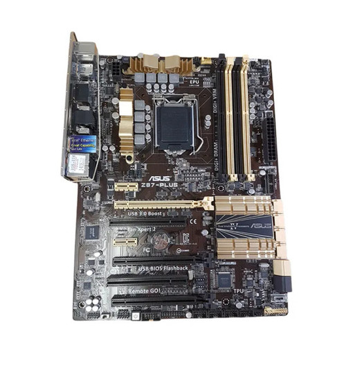 Z87-PLUS - Asus Socket LGA1150 Intel Z87 Chipset ATX System Board Motherboard Supports Core i7 / i5 / Pentium / Celeron Series DDR3 4x DIMM