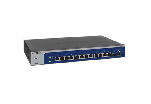 XS512EM - Netgear 12 x Ports 10GBase-T + 2 x Ports Shared SFP+ Rack-mountable Layer 3 Managed Multi-Gigabit Ethernet Network Switch