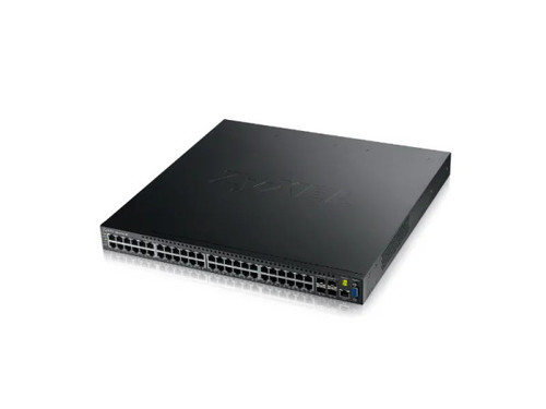 XGS3700-48 - ZyXEL 48 x Ports 10/100/1000Base-T + 4 x SFP+ Ports 10Base-X Layer 3 Managed 1U Rack-mountable Gigabit Ethernet Network Switch