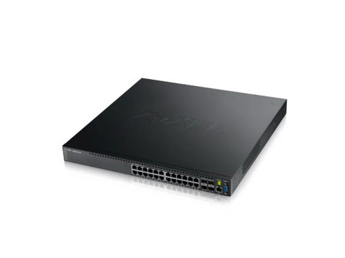 XGS3700-24 - ZyXEL 24 x Ports 10/100/1000Base-T + 4 x SFP+ Ports Layer 3 Managed 1U Rack-mountable Gigabit Ethernet Network Switch
