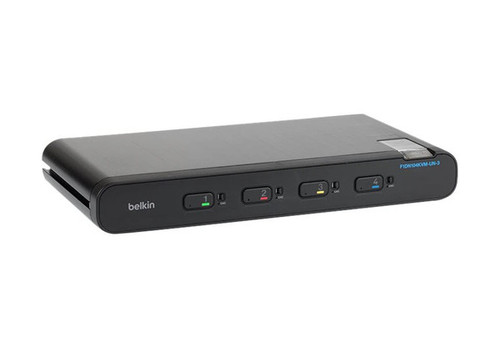 F1DN104KVM-UN-4 - Belkin 4-Ports Single Head DP/HDMI to DP/HDMI KVM Switch