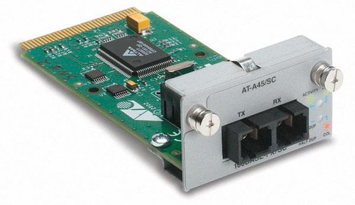 AT-A45/SC - Allied Telesis 1-Port 100Base-FX SC Uplink Module for 8024M/ 8016F/ 8088/ 8012M Series
