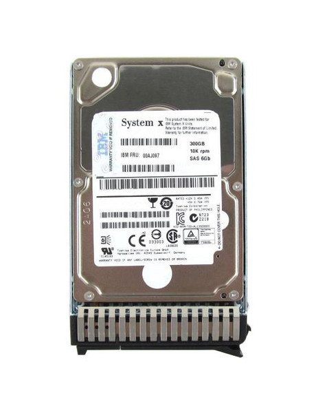 00AJ097 - Lenovo 300GB 10000RPM SAS 6Gb/s Hot-Swappable 2.5-Inch Hard Drive