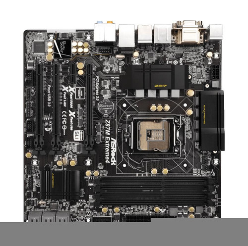 Z87MEXTREME4 - ASRock Z87M Extreme4 Socket LGA 1150 Intel Z87 Chipset 4th &amp 4th Generation Core i7 / i5 / i3 / Pentium / Celeron Processors