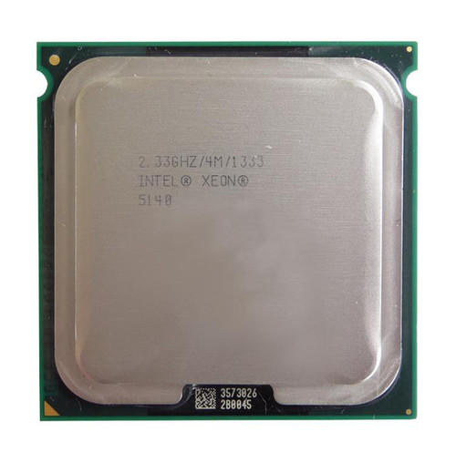 XEON-5140-R - Intel Xeon 5140 Dual Core 2.33GHz 1333MHz FSB 4MB L2 Cache Socket LGA771 Processor