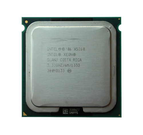 X5260 - Intel Xeon Dual-core 2 Core 3.33GHz 1333MHz FSB 6MB L2 Cache Socket LGA771 Processor