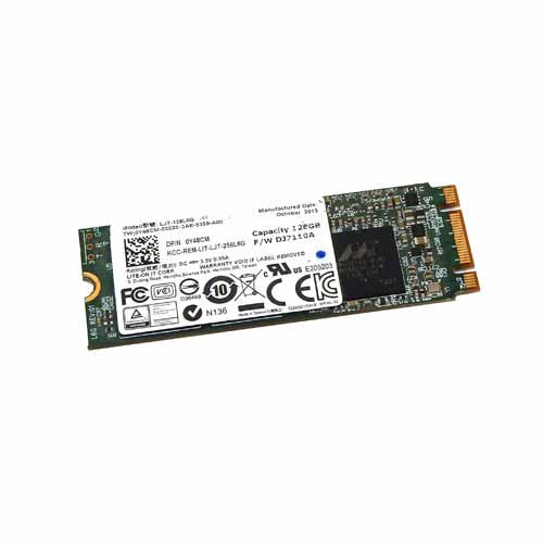 Y48CM - Dell 128GB Multi-Level Cell SATA 6Gb/s M.2 2260 Solid State Drive for Venue 11 Pro Laptops