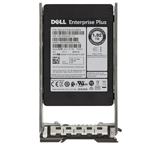 Y4TH9 - Dell 1.92TB Triple-Level Cell SAS 12Gb/s Read Intensive 2.5-Inch Solid State Drive with Tray