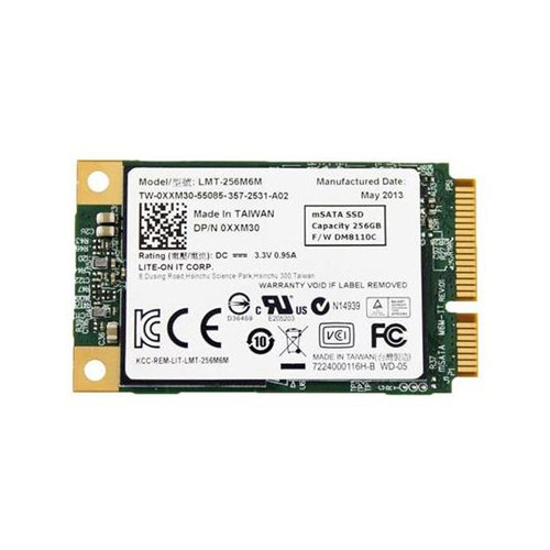 XXM30 - Dell 256GB 6Gb/s SATA mSATA MLC Solid State Drive for Latitude 6430u / E7240