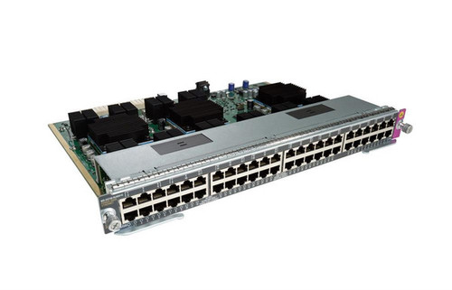 WS-X4748-UPOE+E= - Cisco Catalyst 4500E Series 48 x RJ-45 Ports UPoE 10/100/1000Base-T Gigabit Ethernet Line Card Service Module