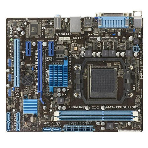 M5A78L-MLXPLUS-PB-R - Asus AM3+ AMD 760G ATX Motherboard, DDR3, 2x DIMM