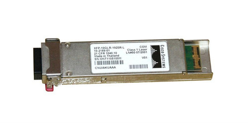 XFP10GLR-192SR-L= - Cisco 10Gb/s 10GBase-LR/LW + OC-192/STM-64 SR-1 Single-mode Fibre 1310nm 10km LC Connector XFP Transceiver Module
