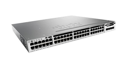 WS-C3850-48PW-S-RF - Cisco Catalyst 3850 Series PoE+ 48 RJ-45 Layer3 Rack Switch