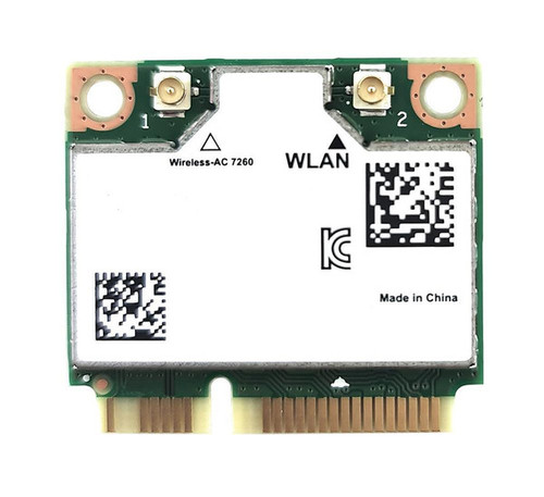 X2N19AV - HP Intel 7260 Wireless-AC Dual Band 867Mbps 2.4GHz/5GHz 802.11a/b/g/n Bluetooth 4.0 Mini PCIe M.2 2226 Network Adapter