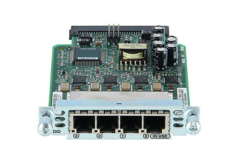 VIC-4FXS/DID= - Cisco 4 Port FXS or DID VIC Voice Interface Card (VIC) 4 x FXS WAN Voice Interface Card (VIC)