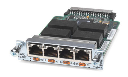 HWIC-4B-S/T - Cisco 4 x Ports ISDN BRI S/T High-Speed WAN Interface Card