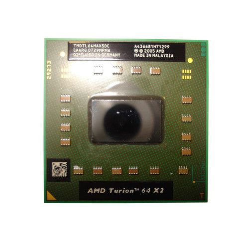 TMDTL64HAX5DC - AMD Turion 64 X2 TL-64 Dual-Core 2.20GHz 1MB L2 Cache Socket S1 Mobile Processor