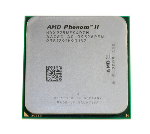 HDX925WFK4DGM-N - AMD Phenom II X4 925 Quad-Core 2.80GHz 4.00GT/s 6MB L3 Cache Socket AM3 Processor Upgrade