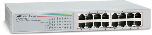 AT-FS716L-30 - Allied Telesis 16-Port 10/100Base-TX Fast Ethernet Layer 2 Unmanaged Rack-Mountable Network Switch