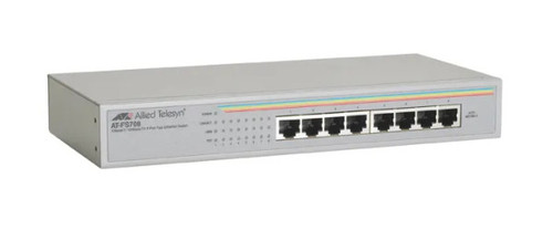AT-FS708-10 - Allied Telesis 10/100Base-TX 8-Portx RJ45 UnManaged Eco-Friendly Fast Ethernet Switch
