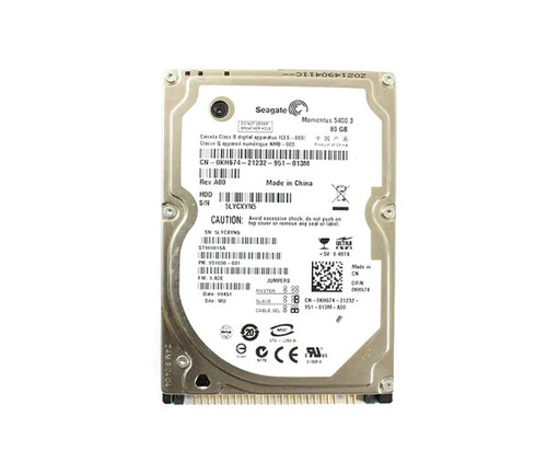 ST980815A - Seagate Momentus 5400.3 Series 80GB 5400RPM IDE Ultra ATA/100 ATA-6 8MB Cache CE 2.5-Inch Hard Drive