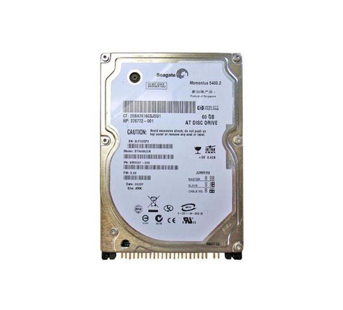 ST960822A - Seagate Momentus 5400.2 Series 60GB 5400RPM IDE Ultra ATA/100 ATA-6 8MB Cache CE 2.5-Inch Hard Drive