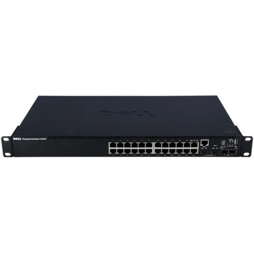 W8TF6 - Dell PowerConnect 5524 24-Port + 2 SFP+ Layer3 Stackable Switch
