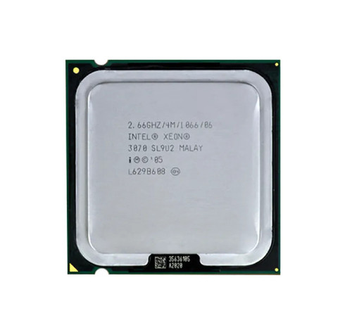 SL9U2 - Dell Xeon Dual Core 3070 2.66GHz 4MB L2 Cache 1066MHz FSB Socket PLGA-775 65NM 65W Processor