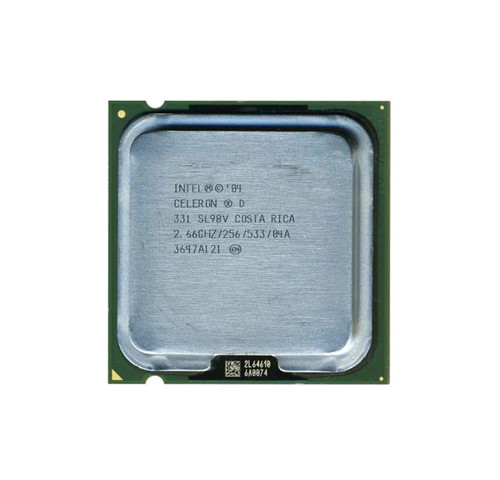 RP355 - Dell 2.66GHz 533MHz FSB 256KB L2 Cache Socket PLGA775 Intel Celeron D 331 Single-core 1 Core Processor