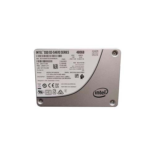 SSDSC2KG480G8 - Intel D3 S4610 480GB Triple-Level Cell SATA 6Gb/s 2.5-Inch Solid State Drive