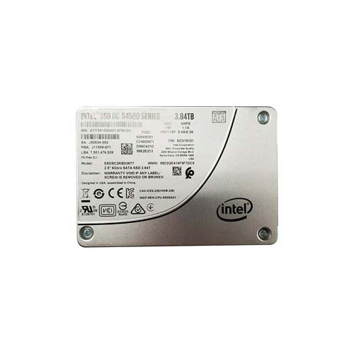 SSDSC2KB038T7 - Intel DC S4500 3.8TB Triple-Level Cell SATA 6Gb/s 2.5-Inch Solid State Drive