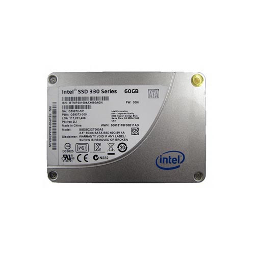 SSDSC2CT060A3 - Intel 330 60GB Multi-Level Cell SATA 6Gb/s NAND Flash 2.5-Inch Solid State Drive