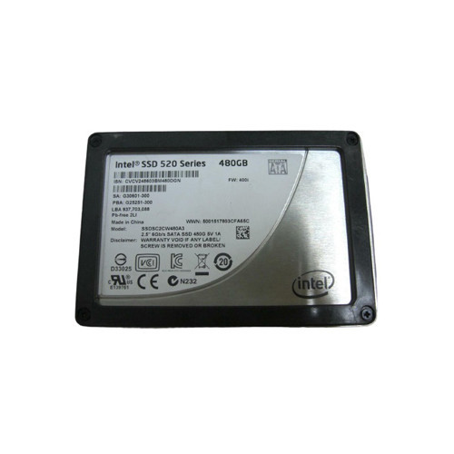 SSDSC2CW480A3 - Intel 520 480GB Multi-Level Cell SATA 6Gb/s 2.5-Inch Solid State Drive