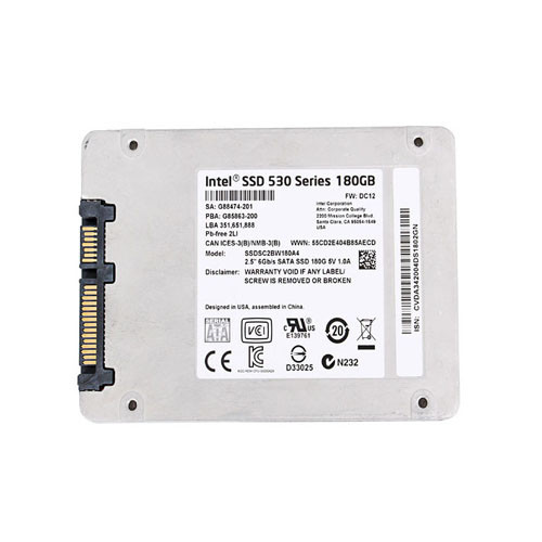 SSDSC2BW180A4 - Intel 530 180GB Multi-Level Cell SATA 6Gb/s NAND Flash 2.5-Inch Solid State Drive