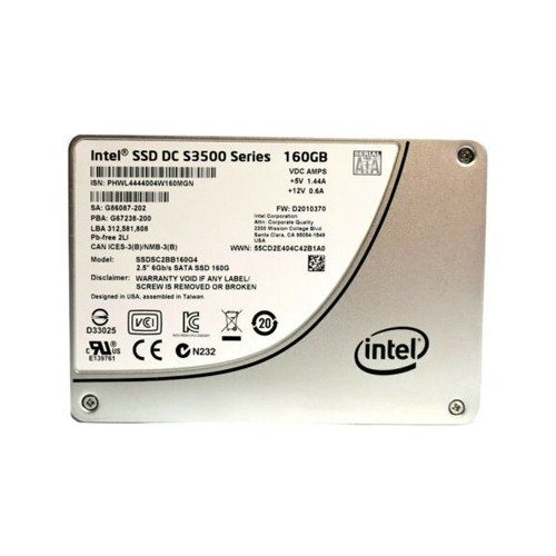 SSDSC2BB160G4 - Intel DC S3500 160GB Multi-Level Cell SATA 6Gb/s 2.5-Inch Solid State Drive