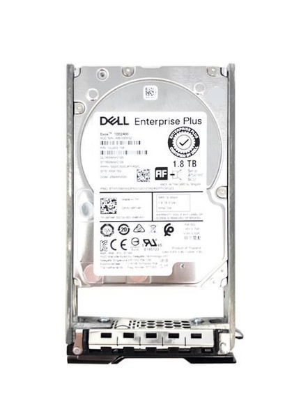 DRDF0 - Dell 1.8TB 10000RPM SAS 12Gbps Hot Swap 2.5-inch Internal Hard Drive 128MB Cache 512e with Tray for Poweredge Powervault