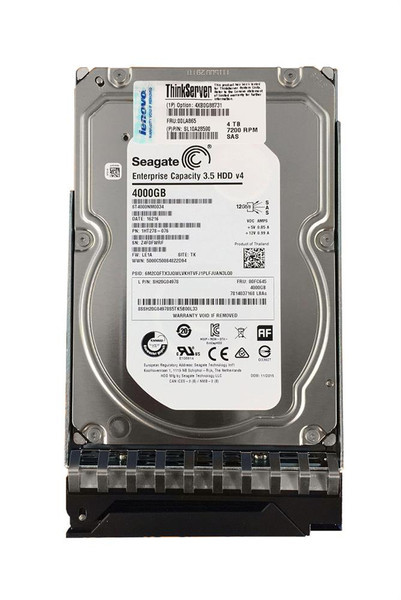4XB0G88731 - Lenovo 4TB 7200RPM SAS 12Gb/s Hot-Swappable 3.5-Inch Enterprise Hard Drive 128MB Cache ThinkServer Gen 5 Compatible