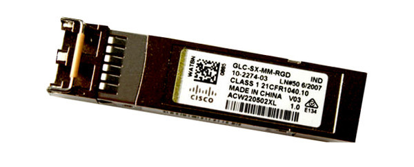 10-2274-03 - Cisco 1.25Gbps 1000Base-SX Multi-mode Fiber 550m 850nm Duplex LC Connector SFP Transceiver Module