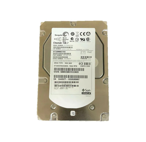 ST330057SSUN300G - Sun 300GB 15000RPM SAS 3Gb/s 16MB Cache Hot-Pluggable 3.5-Inch Hard Drive